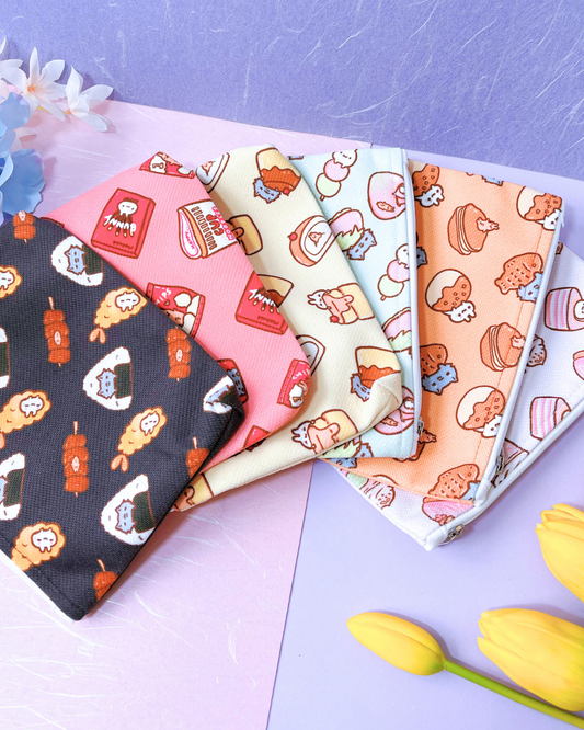 Kawaii Food! Cute Pouches - 6 pattern styles