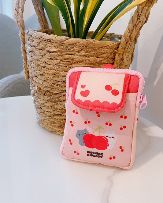 Puffy Card Pouch (Cherry)