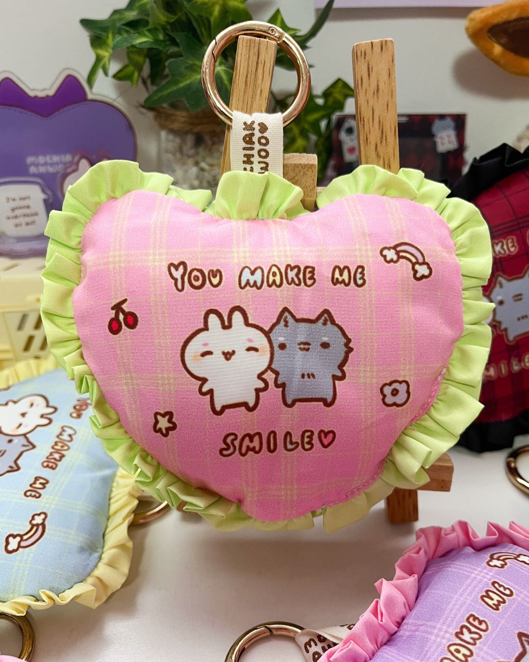 Puff Heart Charm - Bag Charms