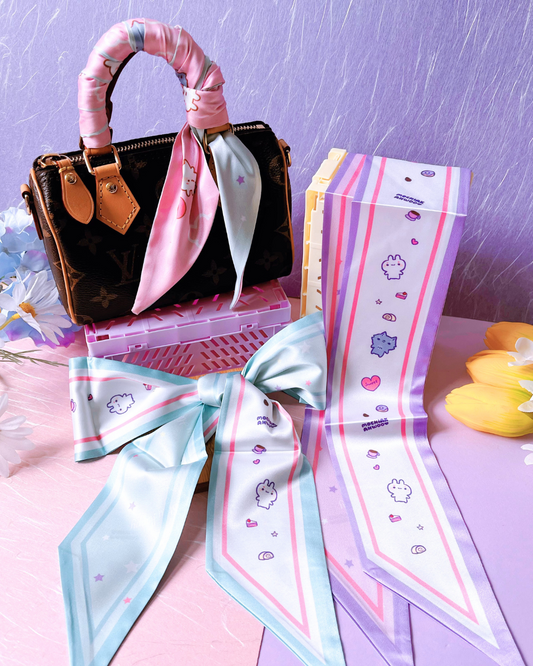 Tea Time! Cute Twilly Ribbon Scarf - 2 styles