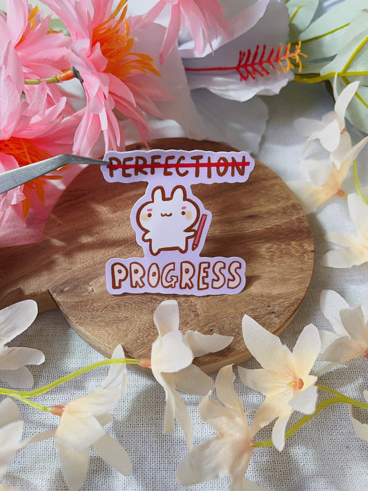 Progress not Perfection! - Die Cut Stickers!