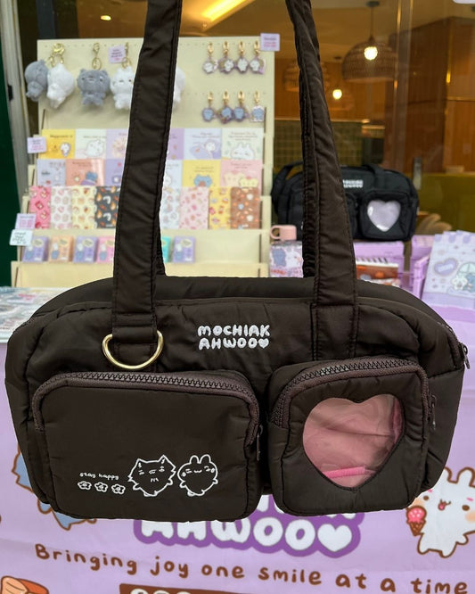 Puffy Bowling Bag (Dark Brown)
