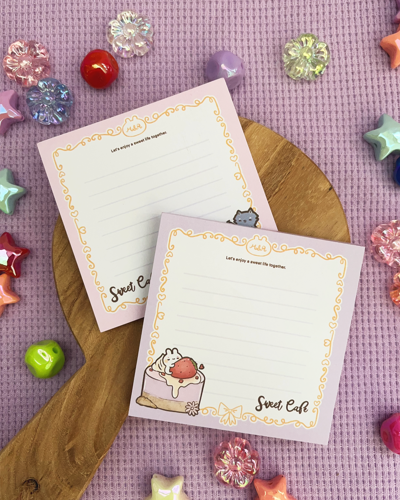 Sweet Cafe! Memo Pad - Pink