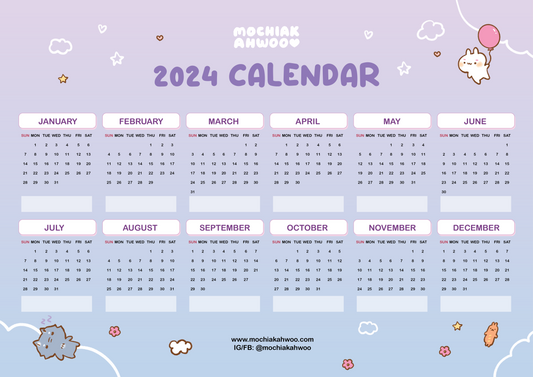 [FREE] 2024 Printable Calendar Overview