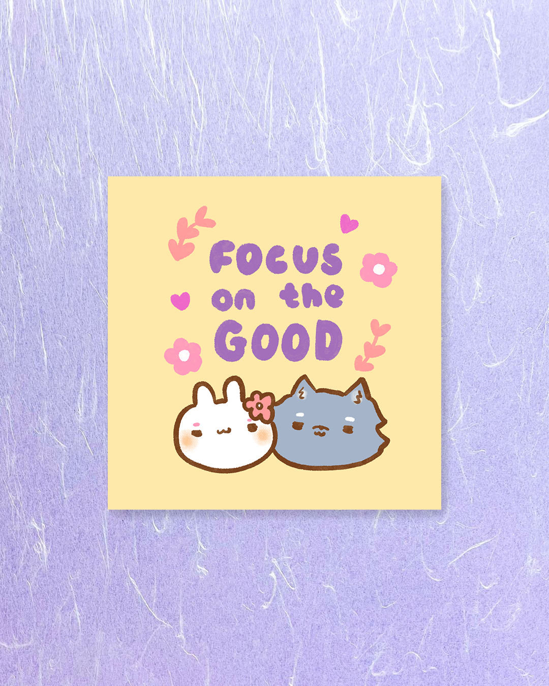 Focus on the Good! - Square Print, Card