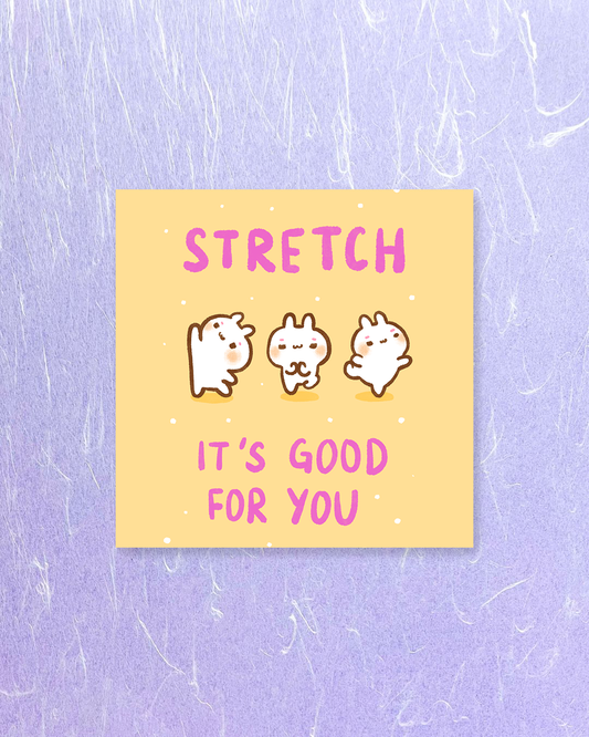 Stretch! - Square Print, Card