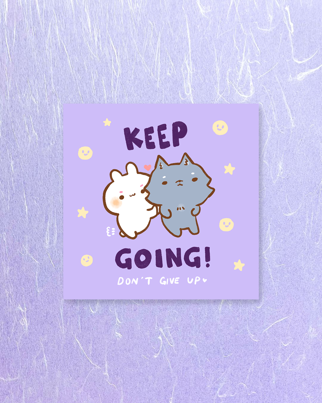 Keep Going! - Square Print, Card