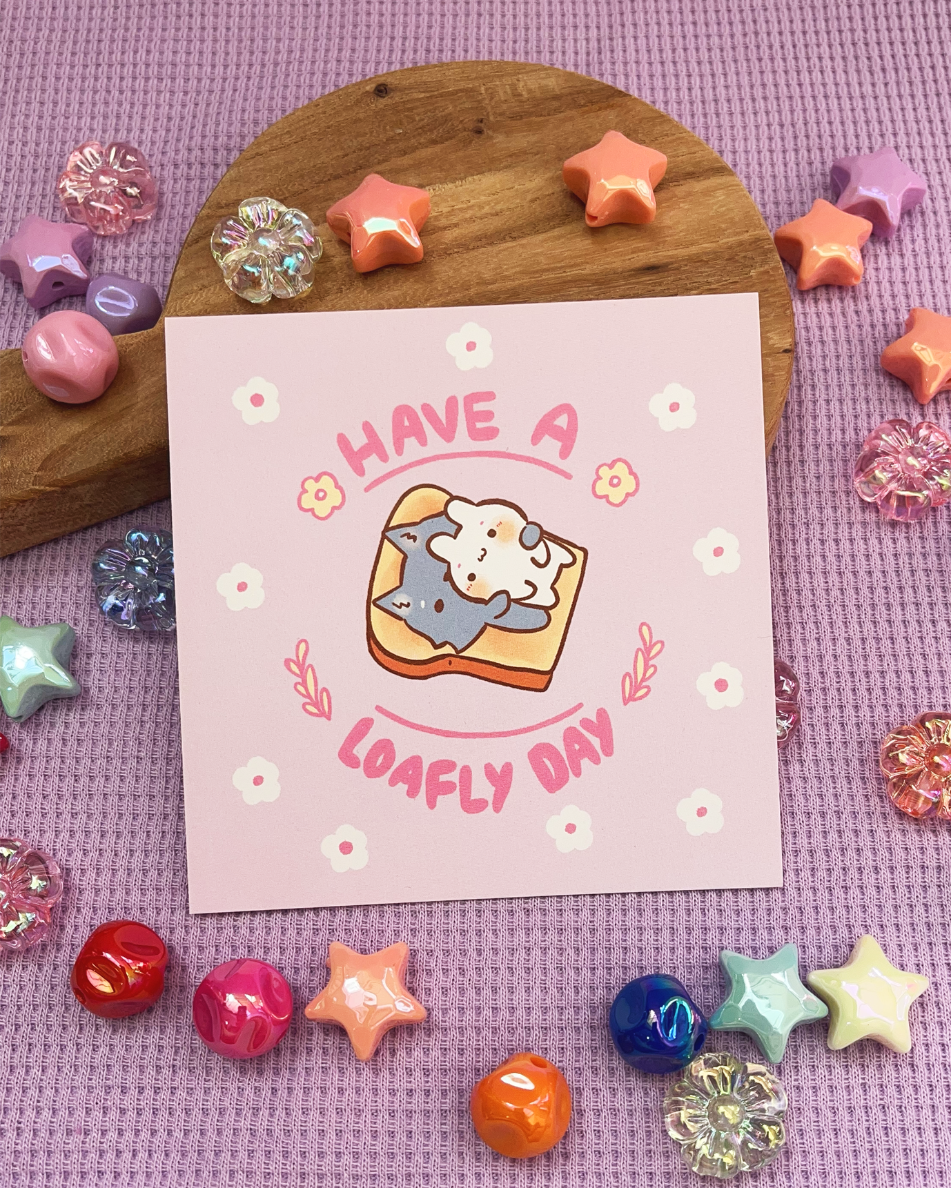 Loafly Day - Square Print, Card