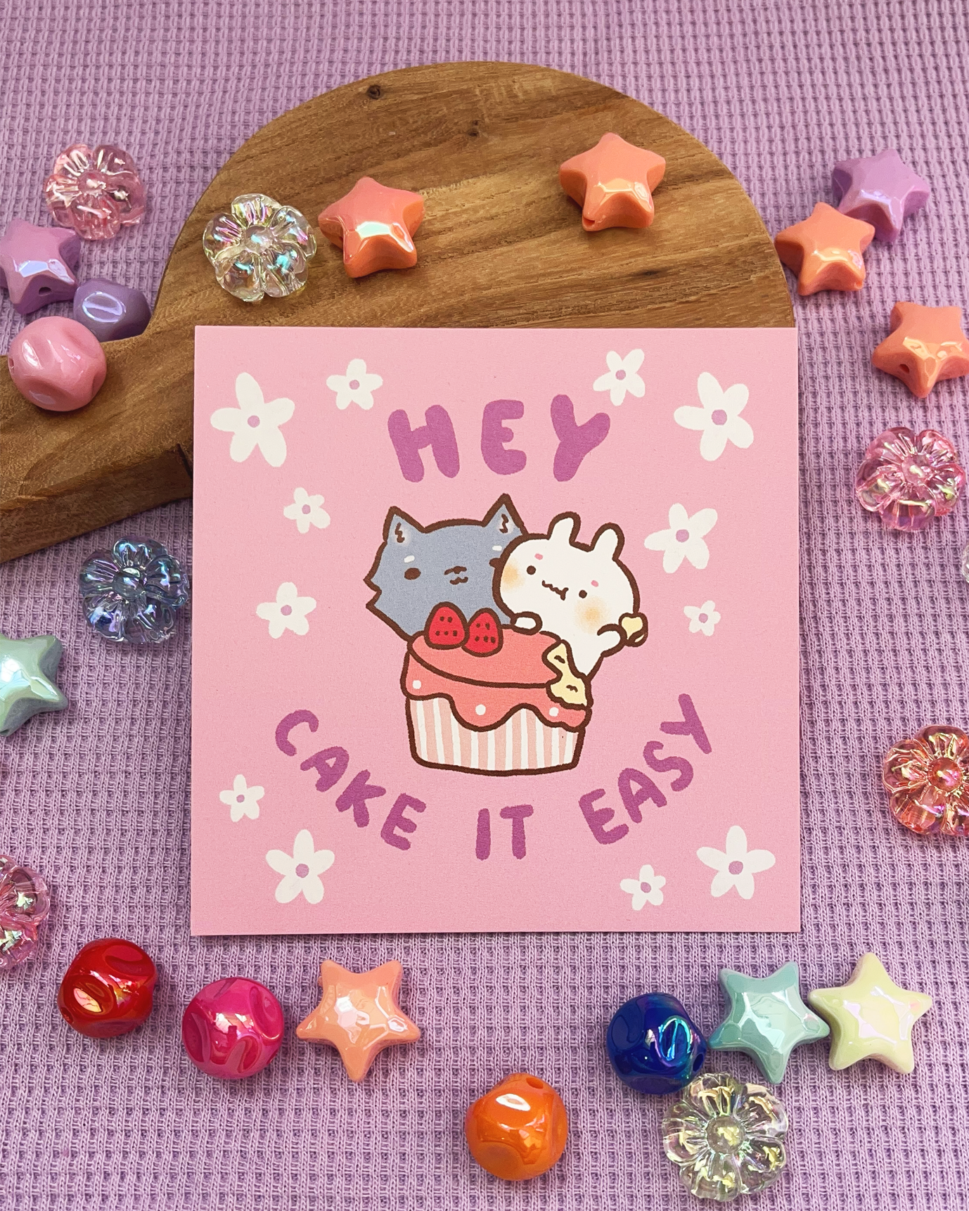 Cake It Easy! - Square Print, Card