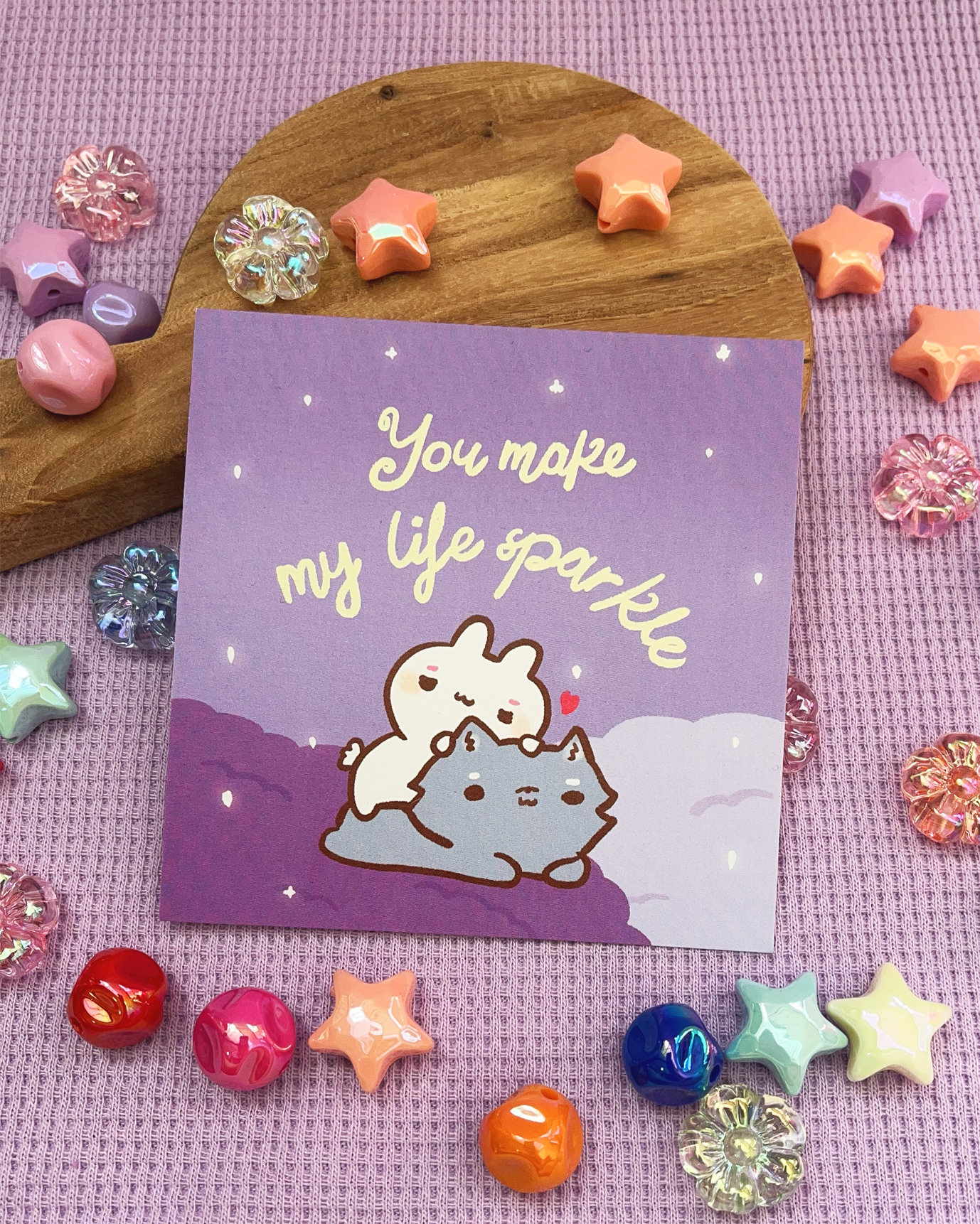 You Make my Life Sparkle! - Square Print, Card