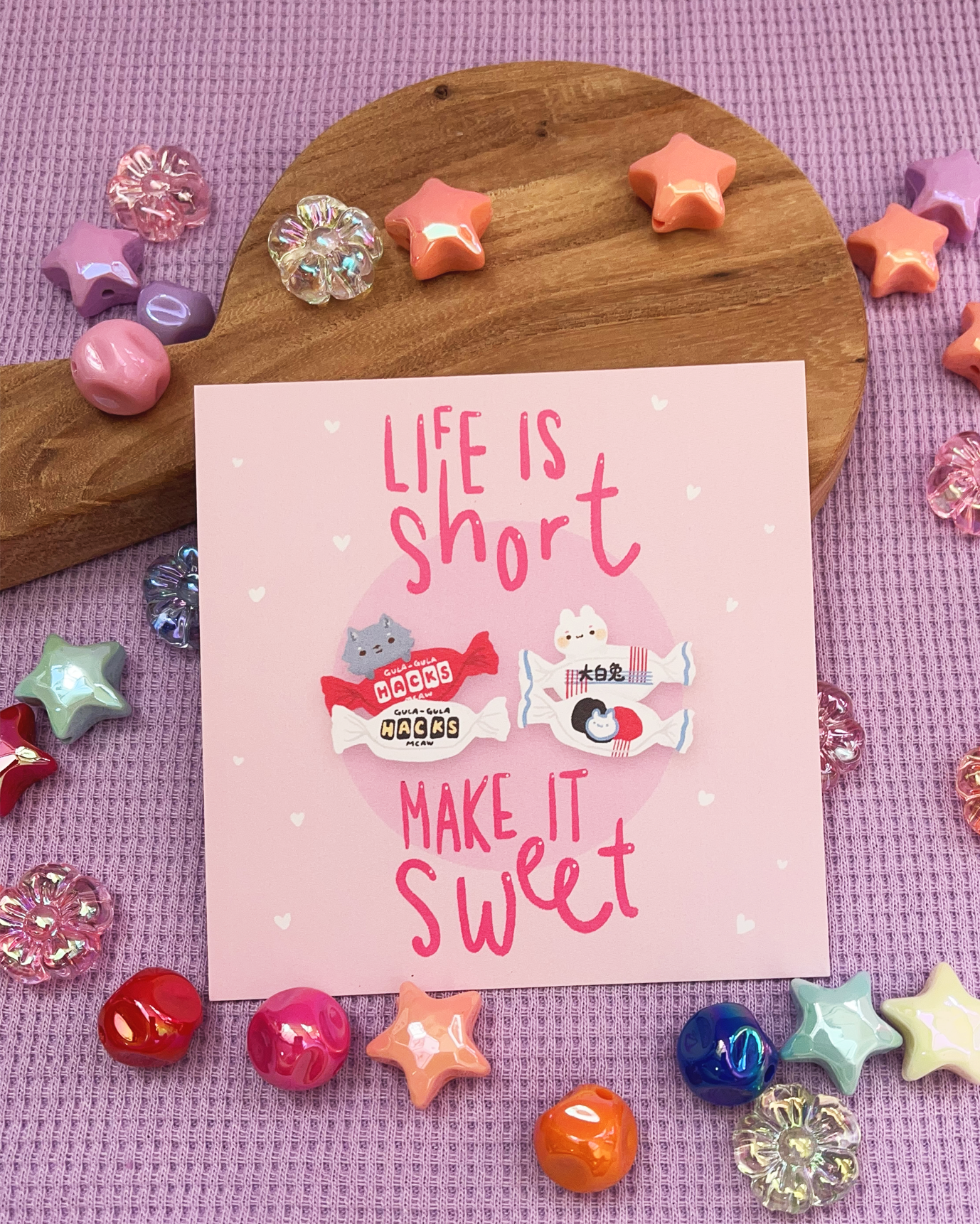 Make Life Sweet! - Square Print, Card