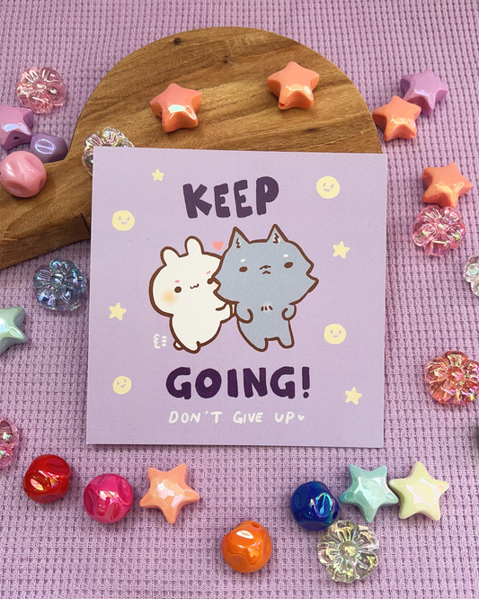 Keep Going! Square Print, Card