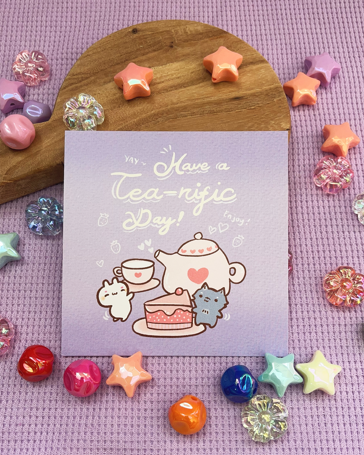 Tearific Day! - Square Print, Card