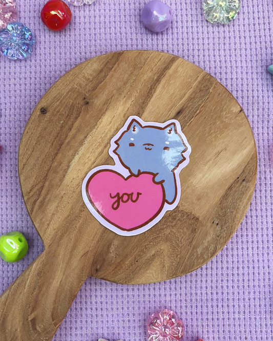 Love You - Die Cut Stickers!