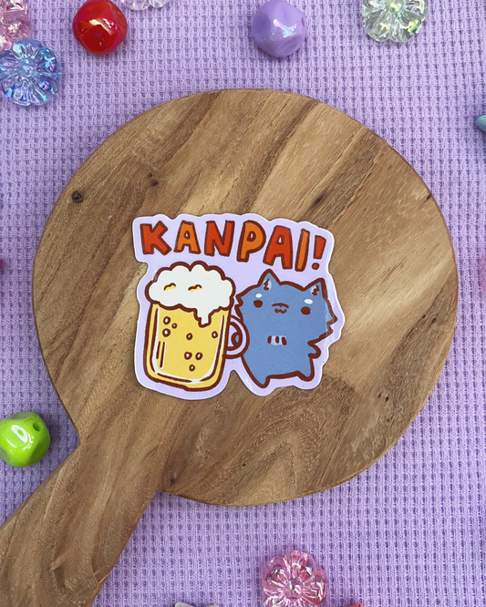 KANPAI! - Die Cut Stickers!