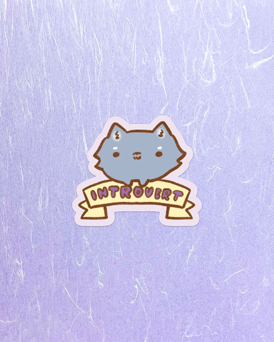 Introvert - Die Cut Stickers!