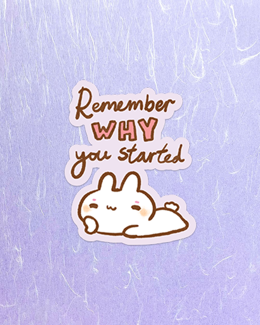 Remember Why You Started! - Die Cut Stickers!