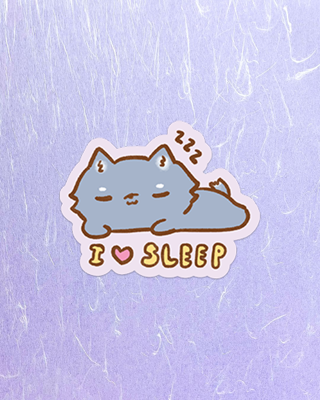 I Love Sleep - Die Cut Stickers!