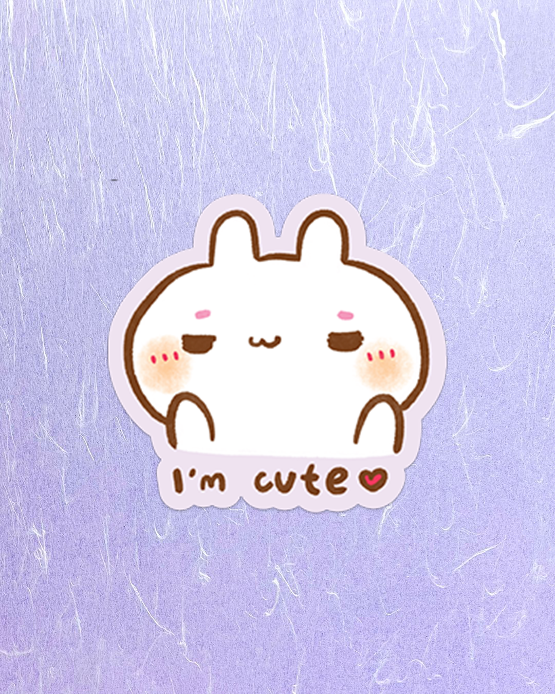 I'm Cute - Die Cut Stickers!