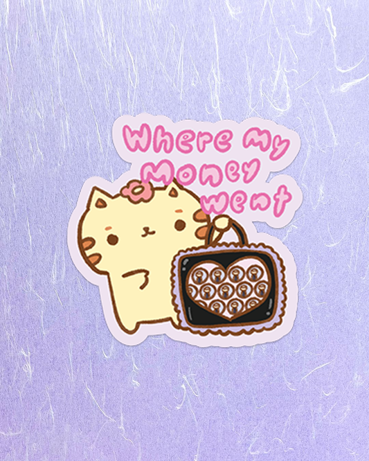 Ita Bag is Where my Money Went - Die Cut Stickers!