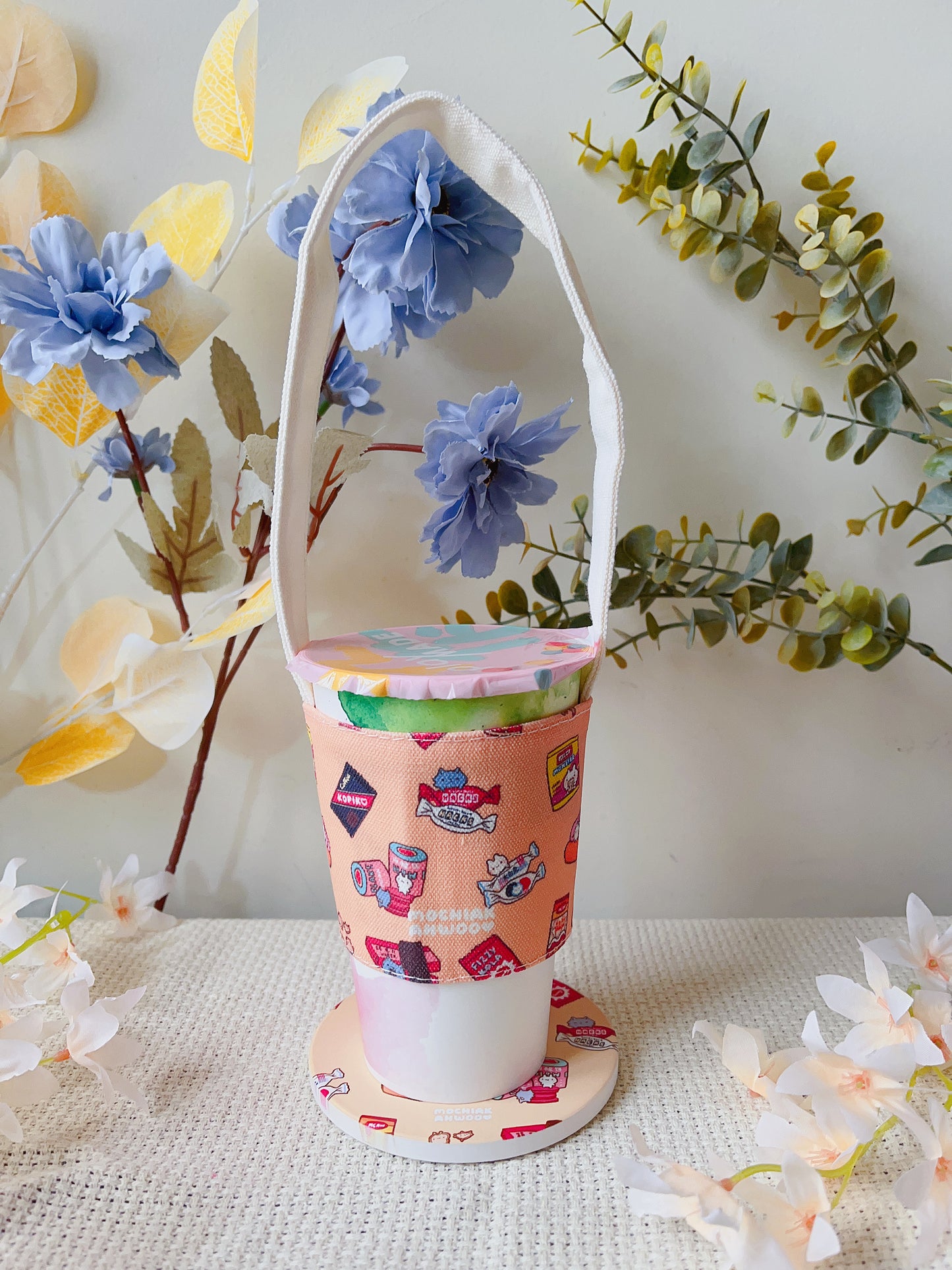 Cute Bubble Tea Cup Holder - 6 pattern styles