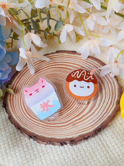 Japanese Festival Food - Acrylic Pins! 6 styles!