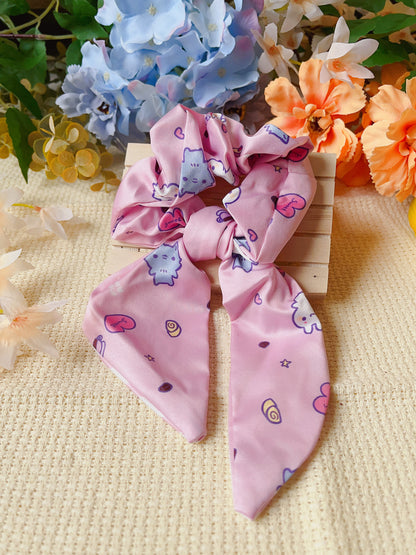 Cute Ribbon Scrunchies - 4 colors