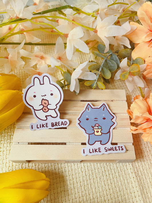 Let's Eat! Bread & Sweet! - Die Cut Stickers!